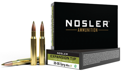 Nosler 40037 E-Tip  30-06Springfield 180gr E Tip Lead Free 20 Per Box/10 Case