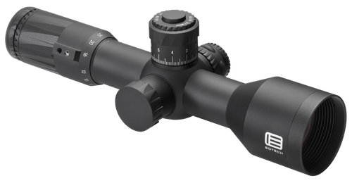 Eotech VDU525FFMD4 Vudu FFP Black Hardcoat Anodized 5-25x 50mm 34mm Tube Illuminated Red MD4 MOA Reticle Features Throw Lever