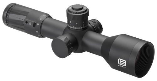 Eotech VDU525FFMD4 Vudu FFP Black Hardcoat Anodized 5-25x 50mm 34mm Tube Illuminated Red MD4 MOA Reticle Features Throw Lever