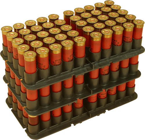 MTM Case-Gard ST1240 Shotshell Tray  Black 12 Gauge Shotgun 50rd Polypropylene