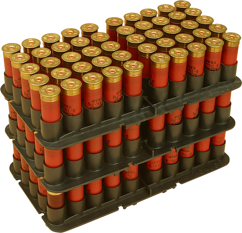 MTM Case-Gard ST1240 Shotshell Tray  Black 12 Gauge Shotgun 50rd Polypropylene