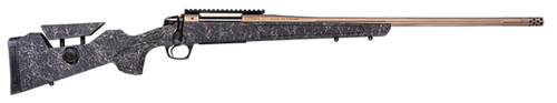 CVA CR3951F Cascade Long Range Hunter Full Size 6.5 Creedmoor 22" Smoked Bronze Cerakote Steel Threaded Barrel, Black w/Smoked Bronze Web Synthetic Stock