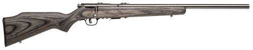 Savage Arms 96705 93R17 BVSS Full Size 17 HMR 5+1 21" Satin Heavy Button Rifled Barrel, Satin Drilled & Tapped Stainless Steel Receiver, Gray Fixed Laminate Stock, Right Hand