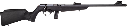 Rossi RB22L1611 RB22  Compact 22 LR 10+1, 16" Matte Black Button Rifled Free Floating Steel Barrel, Matte Black Stainless Steel Receiver, Black Monte Carlo Stock, Right Hand