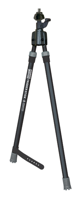 Primos 65829 Trigger Stick  Medium 21.50"-40", Black, Spartan Precision Magnetic Attachment System