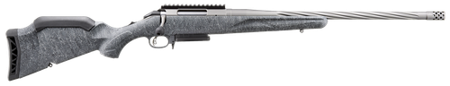 Ruger 46916 American II  Full Size 6.5 PRC 3+1 20" Cobalt Cerakote Spiral Fluted Threaded Barrel & Alloy Steel Receiver w/Picatinny Rail, Gray Splatter Adj LOP Synthetic Stock