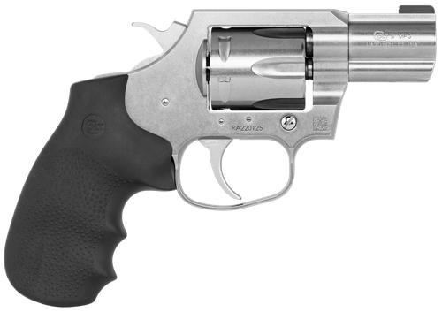 Colt Mfg KCOBRASB2BBS King Cobra Carry 357 Mag 6 Shot 2" DA/SA Brushed Stainless Steel Barrel, Cylinder & Frame, Black Hogue Rubber w/Finger Grooves Grip