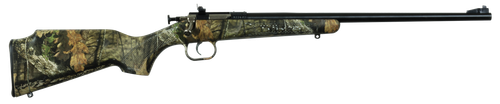Crickett KSA2163 Youth  22 LR 1rd 16.12" Blued Barrel & Receiver, Fixed Front/Adjustable Rear Peep Sight, Hydro Dipped Mossy Oak Break-Up Synthetic Stock w/11.5" LOP, Rebounding Firing Pin Safety