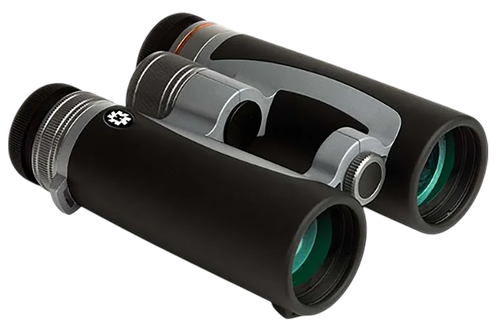 Konus 2349 Prince 10x42mm Bak-4 Prism, Center Focus, Black/Silver Aluminum w/Rubber Armor