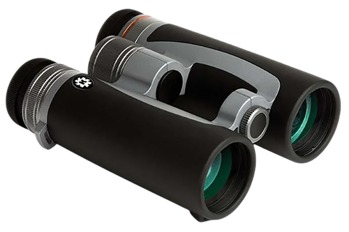 Konus 2349 Prince 10x42mm Bak-4 Prism, Center Focus, Black/Silver Aluminum w/Rubber Armor