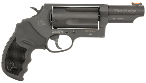 Taurus 24410P31MAG Judge T.O.R.O Magnum Compact Frame 45 Colt (Long Colt)/410 Gauge 5 3" Matte Black Oxide Steel Barrel, Cylinder & Frame, Black Rubber Grip, Transfer Bar Safety, Exposed Hammer