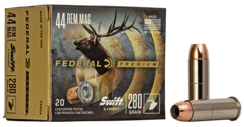 Federal P44SA Premium  44RemMag 280gr Swift A Frame 20 Per Box/10 Case
