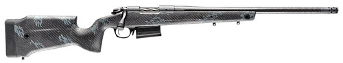 Bergara Rifles B14S752CF B-14 Crest 6.5 Creedmoor 5+1 20" Sniper Gray Cerakote #5 Contour Threaded Barrel, Sniper Gray Cerakote Steel Receiver, Black & Gray Sponge Fixed Carbon Fiber Stock