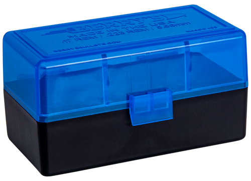 Berry's 44661 Ammo Box  223Rem/5.56NATO Blue/Black Polypropylene 50rd