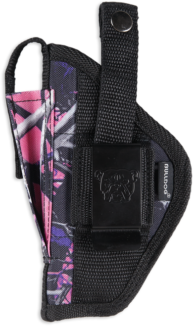 Bulldog FSN24MDG Extreme  OWB Muddy Girl Camo Nylon Belt Loop/Clip Fits S&W J Frame Fits 2-2.50" Barrel Ambidextrous