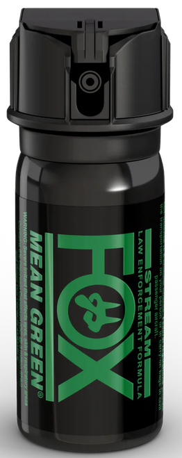 Fox Labs 156MGS Mean Green  Capsaicinoids 2 oz Black Spray Features Green Staining To ID Assaliant