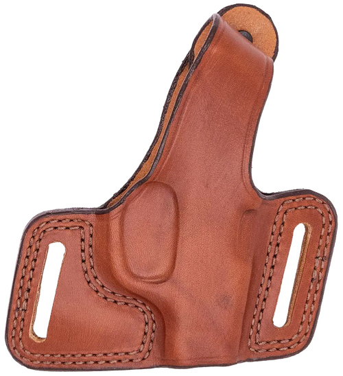 Bianchi 15190 Black Widow  OWB Size 14 Tan Leather Belt Slide Fits Glock 17 Fits Glock 19 Fits Glock 22 Right Hand