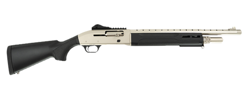 Tokarev USA 21000423 T300M A1 Kit 12 Gauge Semi-Auto 3" 5+1 18.50" Electroless Nickel Ventilated Heat Shield Barrel, Electroless Nickel Receiver w/Picatinny Rail, Fixed Black Polymer Stock