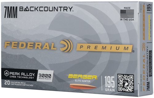 Federal P7BCEH1 BackCountry  7mm BC 195gr 20 Per Box/10 Case