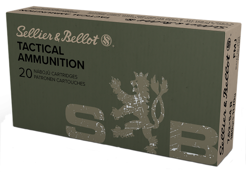 Sellier & Bellot SB76254RA Rifle  7.62x54mmR 180gr Full Metal Jacket 20 Per Box/20 Case