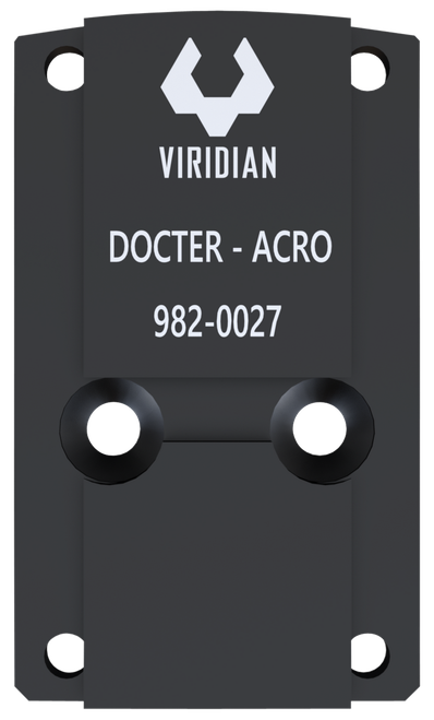 Viridian 9820027 RFX45 Docter Mounting Adapter  Black Anodized