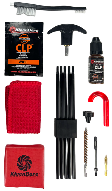 KleenBore K204 Rifle Classic Cleaning Kit .25/ .243/ 6.5mm Cal