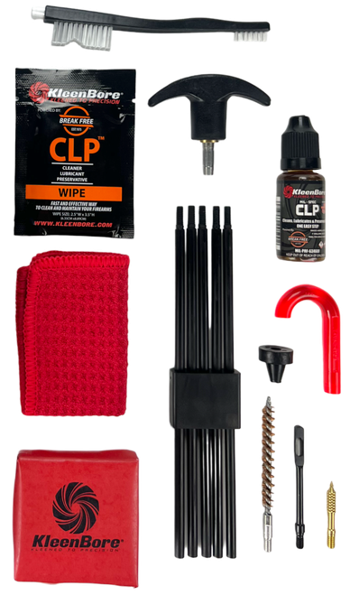 KleenBore K204 Rifle Classic Cleaning Kit .25/ .243/ 6.5mm Cal