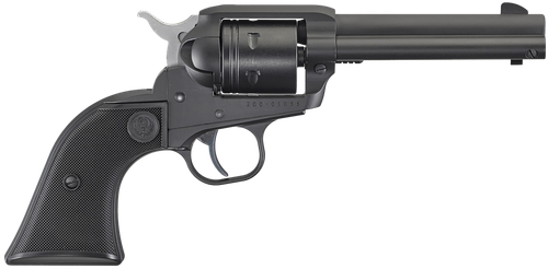 Ruger 2002 Wrangler  22 LR 6 Shot 4.62" Black Cerakote, Black Cerakote Aluminum Frame & Cylinder Black Checkered Polymer Grips