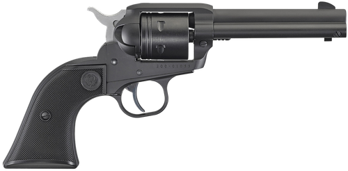 Ruger 2002 Wrangler  22 LR 6 Shot 4.62" Black Cerakote, Black Cerakote Aluminum Frame & Cylinder Black Checkered Polymer Grips