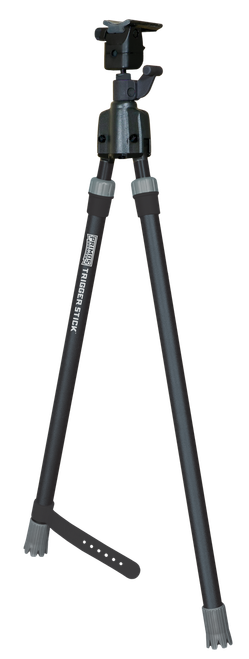 Primos 65826 Trigger Stick  Bipod made of Steel with Black & Gray Finish, QD Swivel Stud Attachment Type & Medium Height (Clam Package)