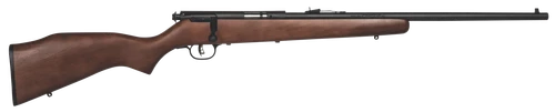 Savage Arms 17000 Mark I G Full Size 22 Long/22 Short/22 LR 1rd 21" Matte Black Carbon Steel Barrel, Matte Black Drilled & Tapped Carbon Steel Receiver, Satin Hardwood Fixed Stock, Right Hand