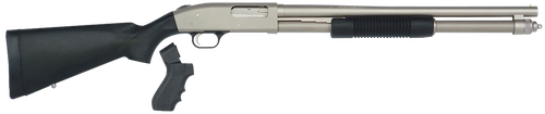 Mossberg 50299 590 Mariner 12 Gauge 8+1 3" 20" Cylinder Bore Barrel, Silver Marinecote Barrel/Receiver, Synthetic Stock, Includes Pistol Grip Conversion Kit