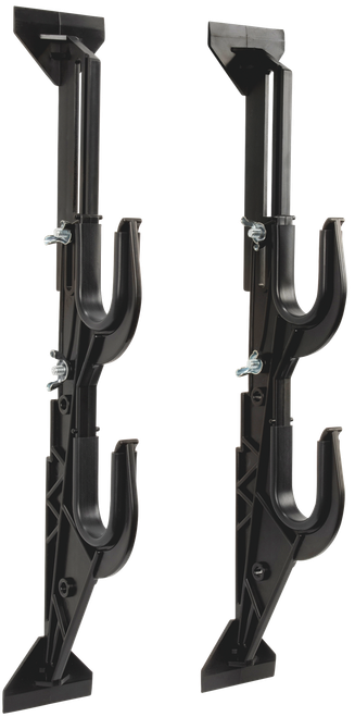 Allen 17450 Gun/Accessory Rack  Black Plastic Holds 2