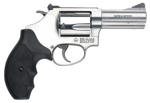 Smith & Wesson 162430 Model 60  357 Mag or 38 S&W Spl +P 5 Shot 3" Stainless Steel Barrel/Cylinder, Satin Stainless Steel J-Frame, Exposed Hammer, Polymer Grip