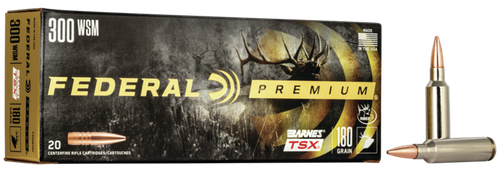 Federal P300WSMF Premium  300WSM 180gr Barnes TSX 20 Per Box/10 Case