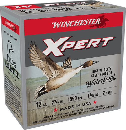 Winchester Ammo WEX122 Super X Xpert High Velocity 12Gauge 2.75" 1 1/16oz 2Shot 25 Per Box/10 Case