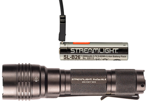 Streamlight 88084 ProTac HL-X USB Flashlight  Black Anodized 65/400/1000 Lumens   White LED