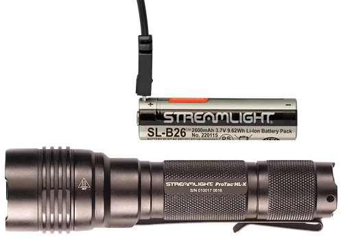 Streamlight 88084 ProTac HL-X USB Flashlight  Black Anodized 65/400/1000 Lumens   White LED