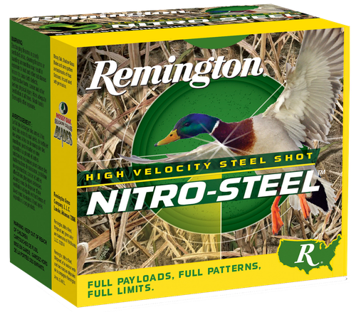 Remington Ammunition 20839 Nitro-Steel High Velocity 12Gauge 3.50" 1 1/2oz 2Shot 25 Per Box/10 Case