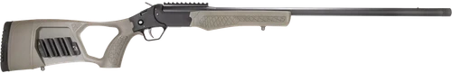 Rossi SSP20TKY Tuffy Turkey 20 Gauge 1rd 26" Alloy Steel Barrel & Receiver w/Matte Black Finish, Synthetic OD Green Fixed Thumbhole Stock w/Shell Holder, Ambidextrous (Youth)