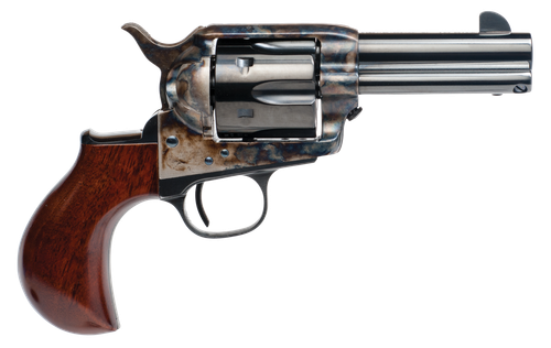 Cimarron CA346 Model P Thunder 45 Colt (Long Colt) 6 Shot 3.50" Blued Stainless Steel Barrel, Blued Cylinder, Color Case Hardened Steel Frame, Birdshead Walnut Grip, Exposed Hammer