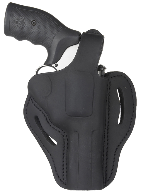 1791 Gunleather RVHX2SBLR RVHX-2  OWB Size 02 Stealth Black Leather Fits Up to 4" Barrel, K/L-Frame, Belt Slide Right Hand