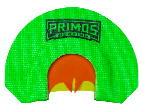 Primos PS1267 The Lucy  Diaphragm Call Triple Reed Turkey Hen Sounds Attracts Turkey Green Plastic Bat Cut