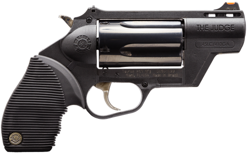 Taurus 2441021PFS Judge Public Defender 45 Colt (LC) Caliber or 2.50" 410 Gauge 5 Shot 2" Black Finish Barrel, Matte Black Oxide Finish Cylinder, Black Finish Polymer Frame & Black Rubber Grip