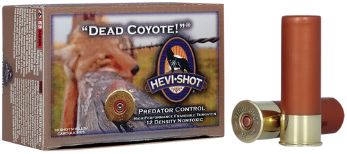 HEVI-Shot HS43030 Dead Coyote  12Gauge 3" 1 1/2oz TungstenT Shot 10 Per Box/10 Case