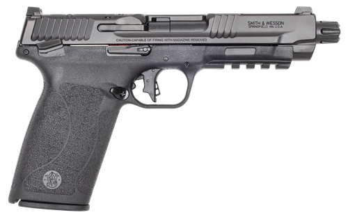 Smith & Wesson 14093 M&P 5.7 Full Size Frame 5.7x28mm 10+1 5" Black Armornite, Black Optic Ready/Serrated Stainless Steel Slide, Black Polymer Frame w/Picatinny Rail, Polymer Grip