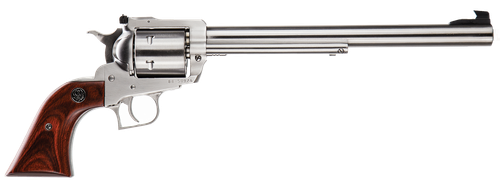 Ruger 0806 Super Blackhawk  Large Frame 44 Rem Mag/44 Special 6rd 10.50" Satin Stainless Steel Barrel, Cylinder & Frame, Hardwood Grip, Transfer Bar Safety, Exposed Hammer