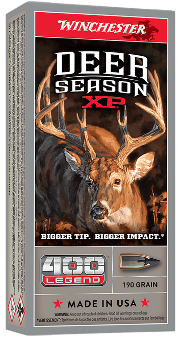 Winchester Ammo X400DS Deer Season XP  400Legend 190gr 20 Per Box/10 Case