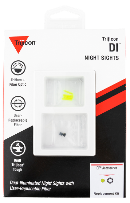 Trijicon AC50011 DI Night Sight Standard Replacement Kit Green Fiber & Black Retainer