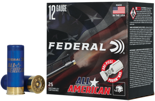 Federal FAA12HC8 All-American  12Gauge 2.75" 1 1/8oz 8Shot 25 Per Box/10 Case